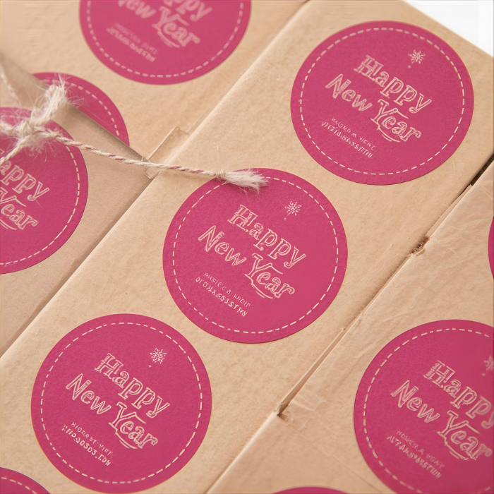 Stickers personnalisés vœux entreprise